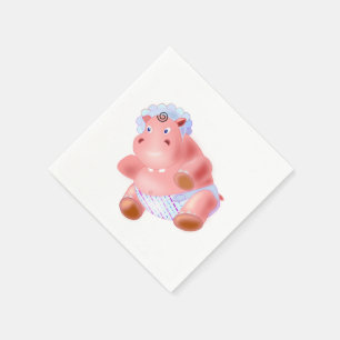 Happy Hippo Napkins