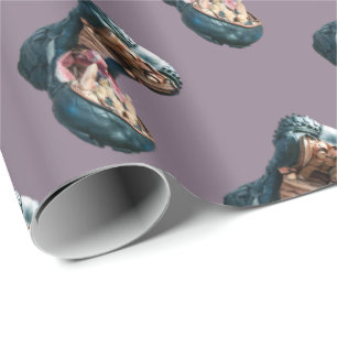 Happy Hippo Wrapping Paper