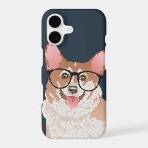 Happy Hipster Pembroke Welsh Corgi