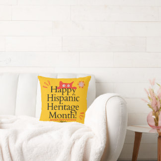 Happy Hispanic Heritage Month! - Cute Ginger Kitty Cushion