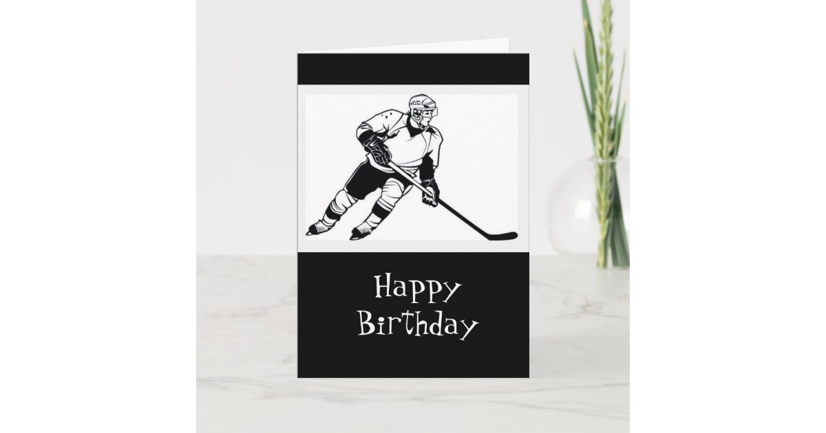 Happy Hockey Birthday Fun Humour Card | Zazzle.co.uk