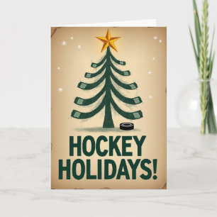 Happy Hockey Holidays Card