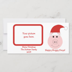 Happy Hoggy Days Photo Christmas Cards