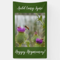 Happy Hogmanay Auld Lang Syne Thistle