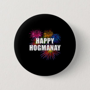 Happy Hogmanay Scotland New Years Eve Womens Top 6 Cm Round Badge
