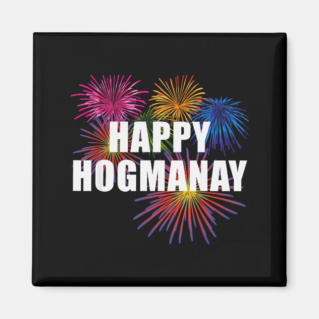 Happy Hogmanay Scotland New Years Eve Womens Top  Magnet (Front)