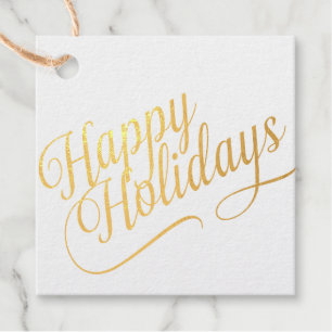 Happy Hoildays Favour Tags