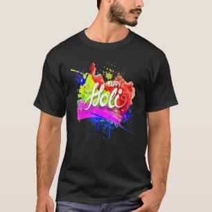 Happy Holi 2022 India Colours Spring Festival Hind T-Shirt