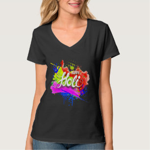 Happy Holi 2022 India Colours Spring Festival Hind T-Shirt