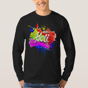 Happy Holi 2022 India Colours Spring Festival Hind T-Shirt