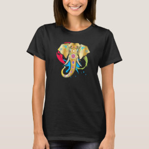 Happy Holi Colours India Hindu Spring Elephant T-Shirt