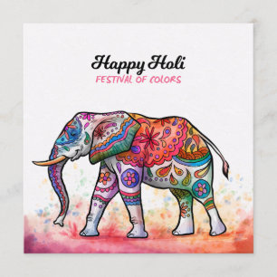 Happy Holi - Festival Colors Invitation