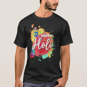 Happy Holi Festival Colour Heart India Hindu Sprin T-Shirt