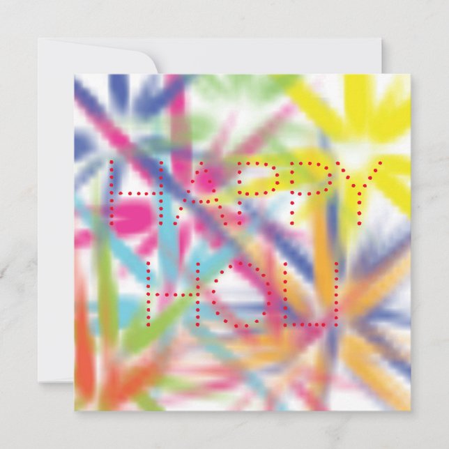Happy Holi, festival of colours, holi hai Card (Front)