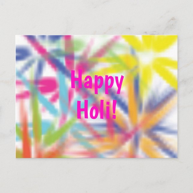 Happy Holi, festival of colours, holi hai Postcard (Front)