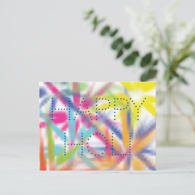 Happy Holi, festival of colours, holi hai Postcard (Standing Front)