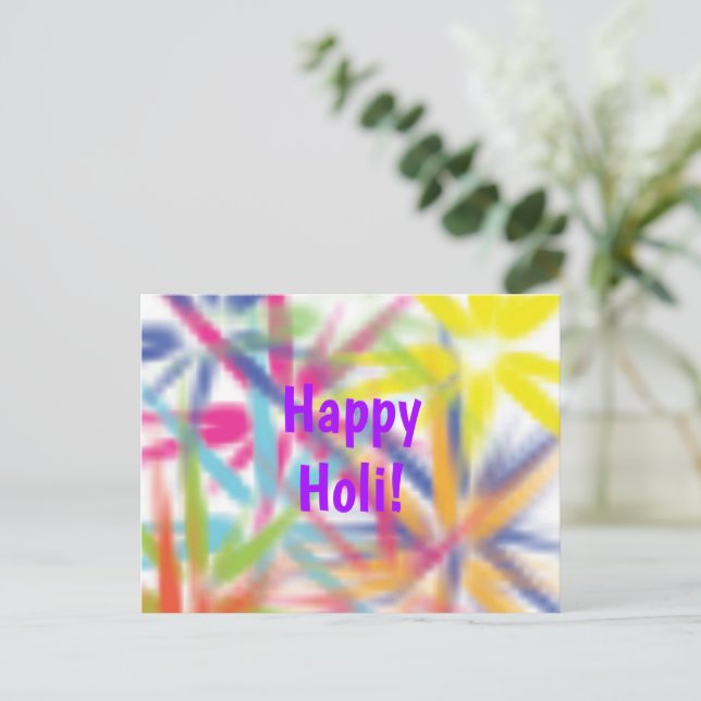 Happy Holi, festival of colours, holi hai Postcard (Standing Front)
