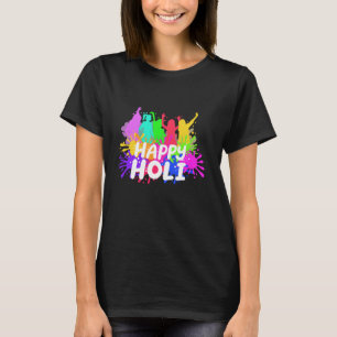 Happy Holi Festival of Colours India Hindu Men Wom T-Shirt