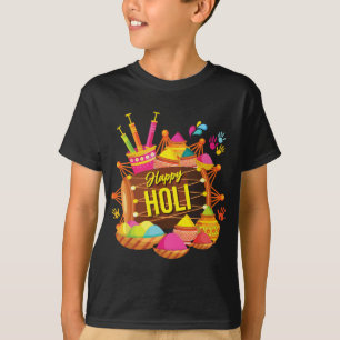 Happy Holi Festival Powder 2022 India Colours Hind T-Shirt