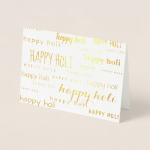 HAPPY HOLI FOIL CARD