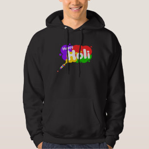 Happy Holi For Women Men Kids Colorful India Hindu Hoodie