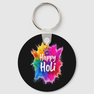 Happy Holi for Women Men Kids Colour India Hindu Key Ring