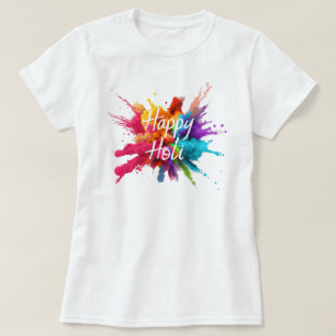 Happy Holi For Women Men Kids Colour India Hindu T-Shirt