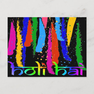 Happy Holi Greetings Postcard