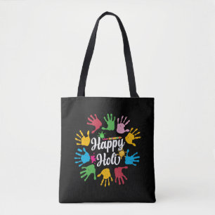 Happy Holi  Hands Hindu Holi Festival Gifts Tote Bag