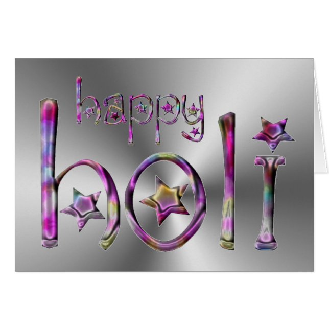 Happy Holi Hindu Spring Festival of Colours (Front Horizontal)