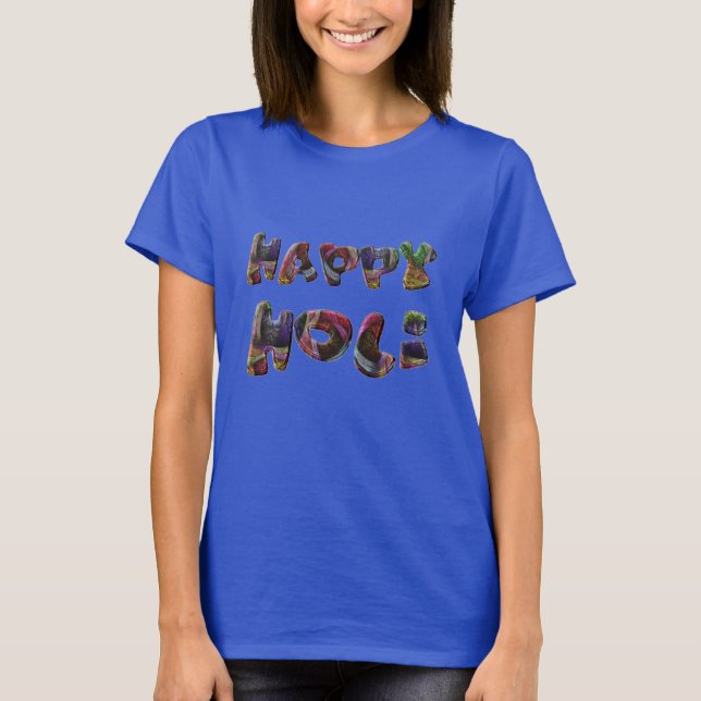 Happy Holi Hindu Spring Festival of Colours T-Shirt (Front)