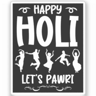 Happy Holi Let's Pawri Hindu Holi Festival Gifts