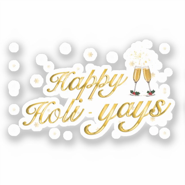 Happy Holi-Yays! Festive Celebration Design (Front)