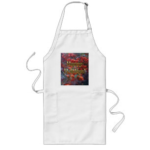 Happy Holiday Berries Long Apron