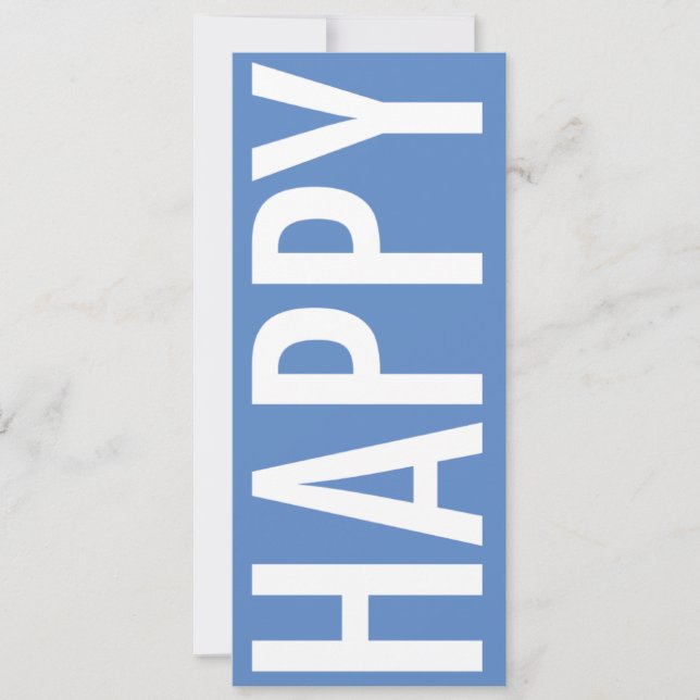 HAPPY Holiday Card, Large Size, Flat Card (Front)