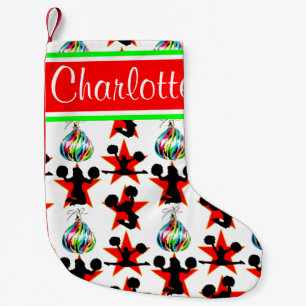 HAPPY HOLIDAY CHEERLEADER PERSONALIZED STOCKING