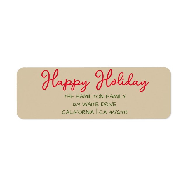 Happy Holiday Christmas  (Front)