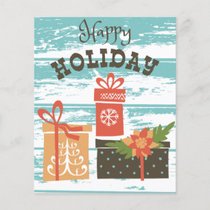 Happy Holiday Christmas Holiday Presents Flyer
