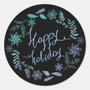 Happy Holiday Christmas Sticker