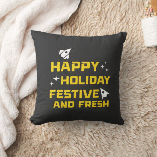 Happy Holiday, Festive and Fresh Cushion