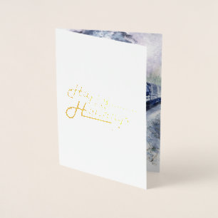 Happy Holiday Northern Express Foil Card