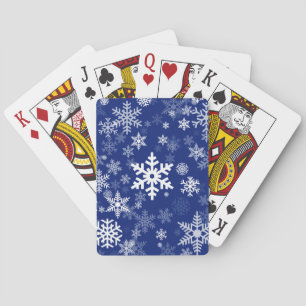 Happy Holiday Snowflakes Pattern for Everyone Playing Cards