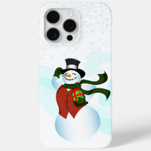 Happy Holiday Snowman iPhone 15 Pro Max Case