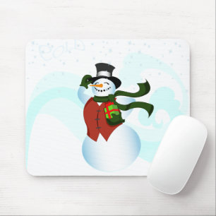 Happy Holiday Snowman Mouse Mat