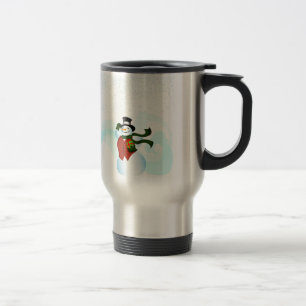 Happy Holiday Snowman Travel Mug