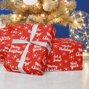 Happy Holiday Wishes Wrapping Paper