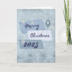 Happy Holidays 2025 Snowflakes Holiday Card