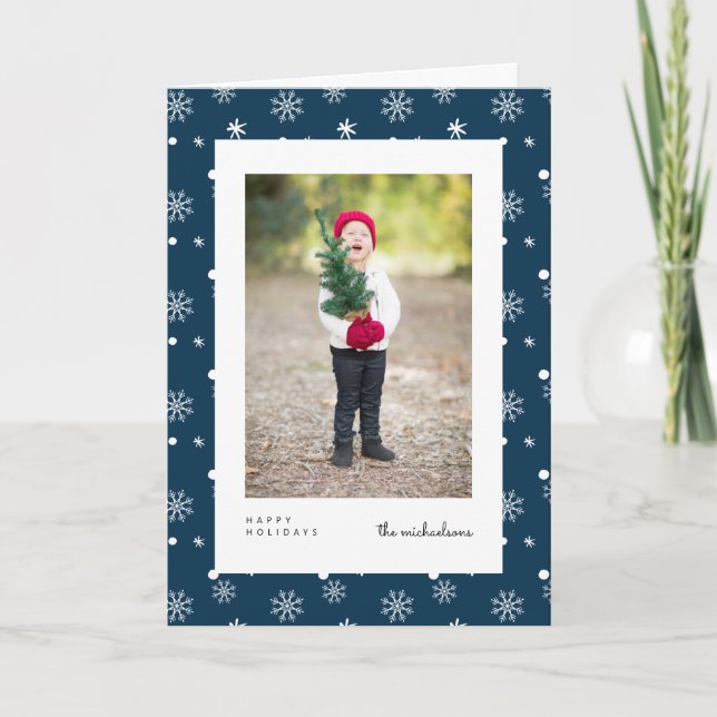 HAPPY HOLIDAYS | Add Your Photo Holiday Card (Front)