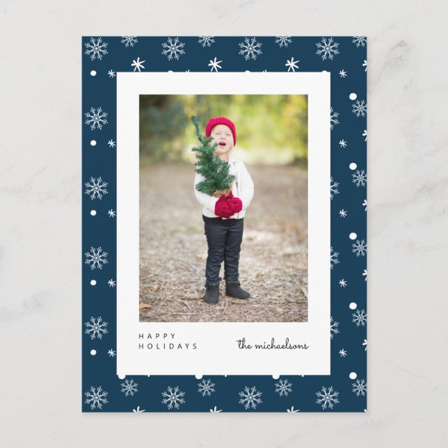 HAPPY HOLIDAYS | Add Your Photo Postcard (Front)