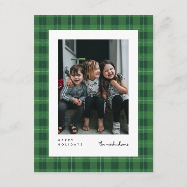 HAPPY HOLIDAYS | Add Your Photo Postcard (Front)